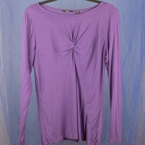 Purple long sleeved Betabrand top